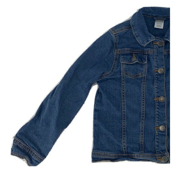 Youth Girl's Gymboree Denim Jacket Long Sleeve Medium Wash M 7/8 - Picture 2 of 8